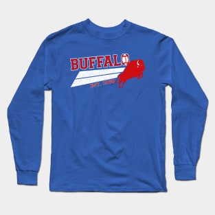 Vintage Buffalo Retro Football Est 1960 New York At Game Day Long Sleeve T-Shirt